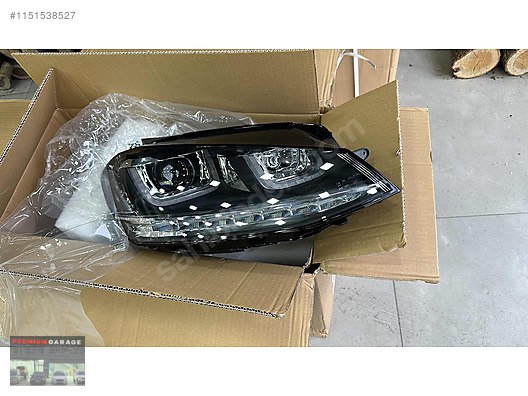 GOLF 7 2012-2018 IÇIN UYUMLU ÇİFT U LED FAR TAKIMI
